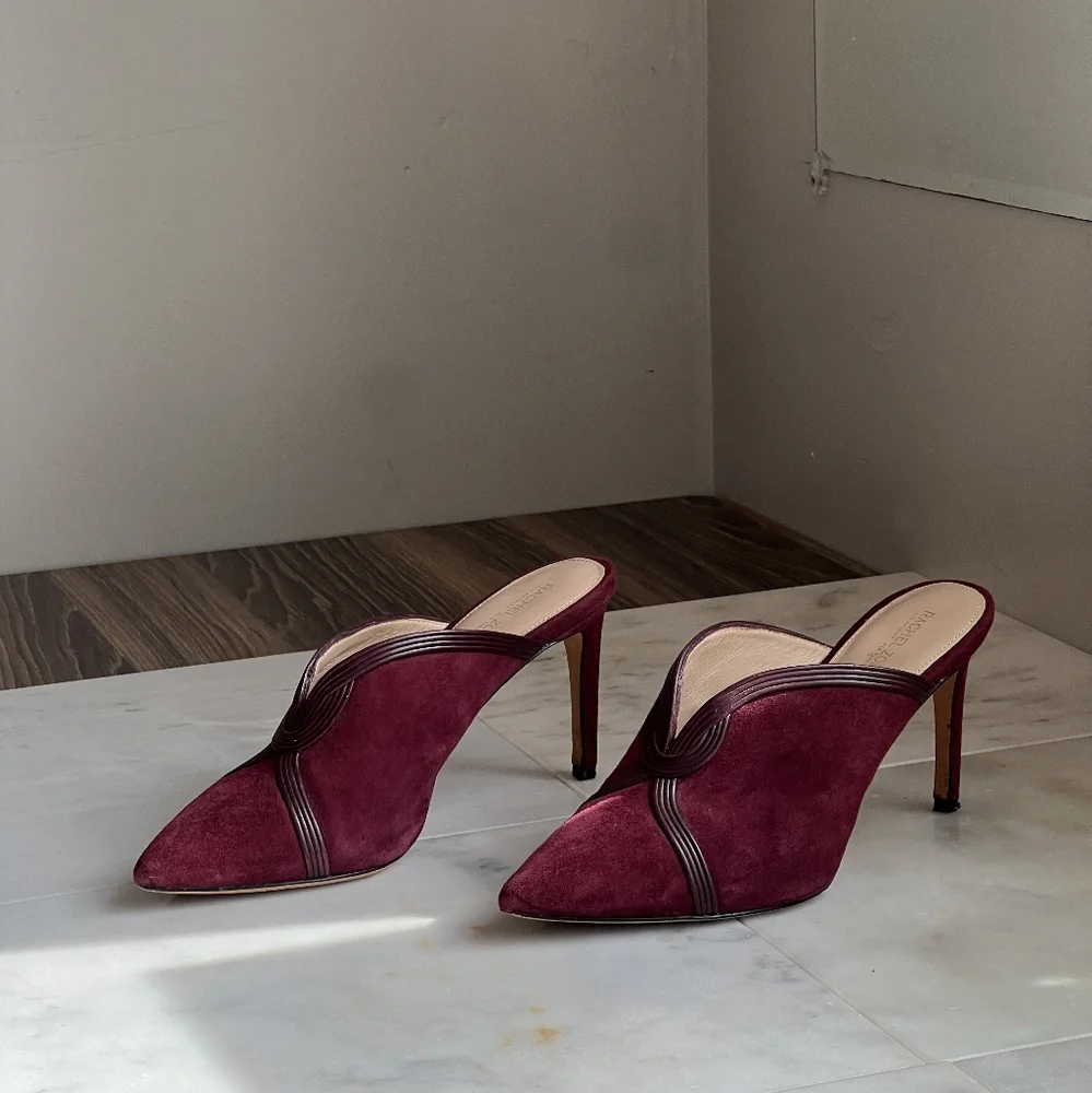 Rachel Zoe Vero Cuoio Burgundy Pumps / Size 9 - Picture 5 of 6